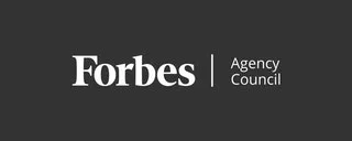 Forbes Agency Council logo on a dark background