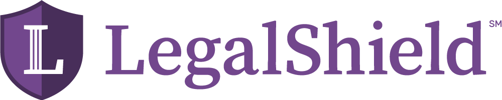 LegalShield logo with purple shield and white lettering