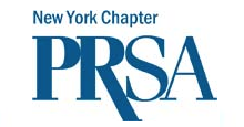 New York Chapter PRSA logo with blue typography