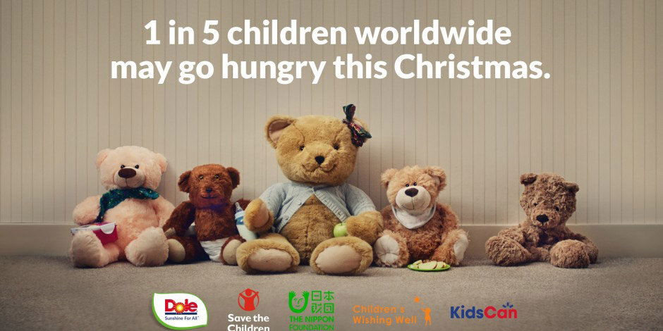 Dole unstuffed bear charity campaign