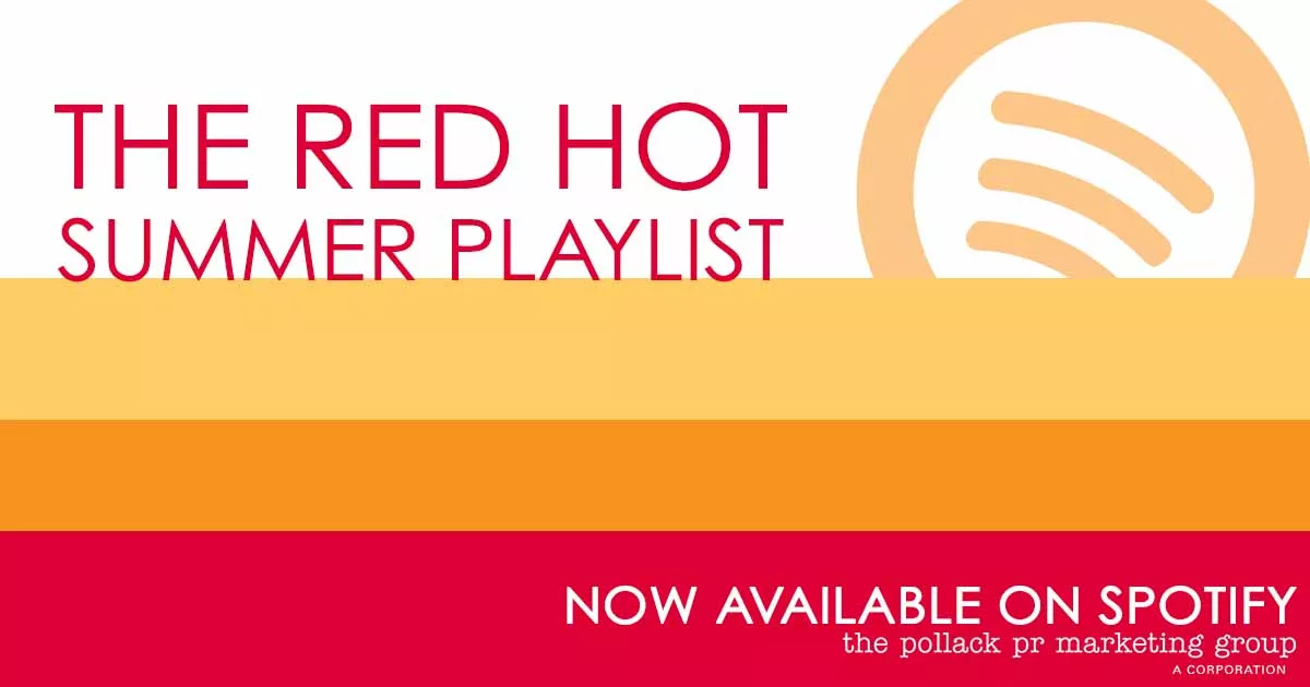 Promotional banner for The Red Hot Summer Playlist now on Spotify