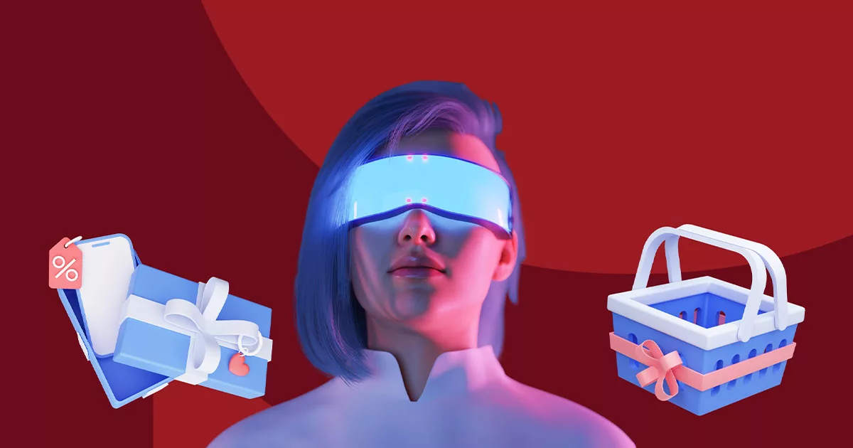 Woman with futuristic glasses