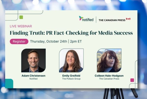 PR Fact Checking Panel featuring Emily Greifeld and other experts from the media industry