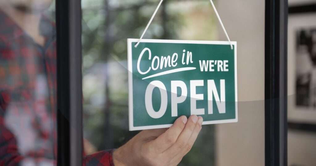 Retail shop opening