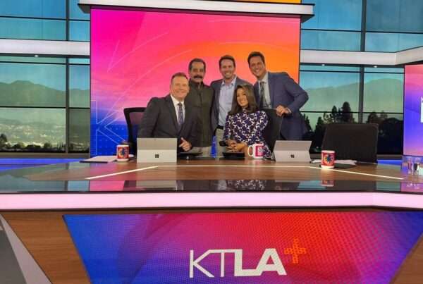 Jason and Tyler Ritter at KTLA for John Ritter Foundation